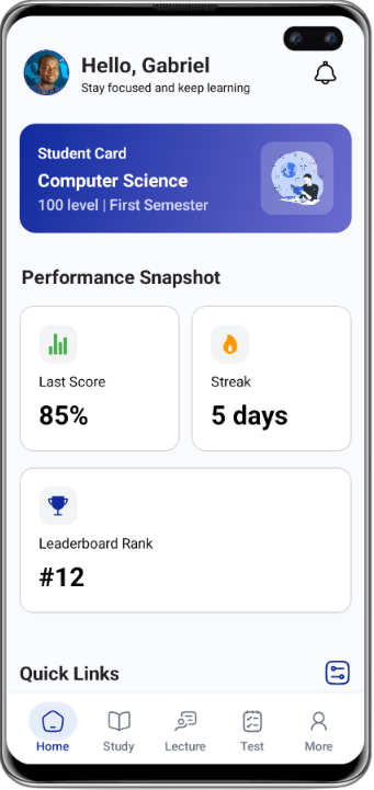 UniPrep App Screenshot